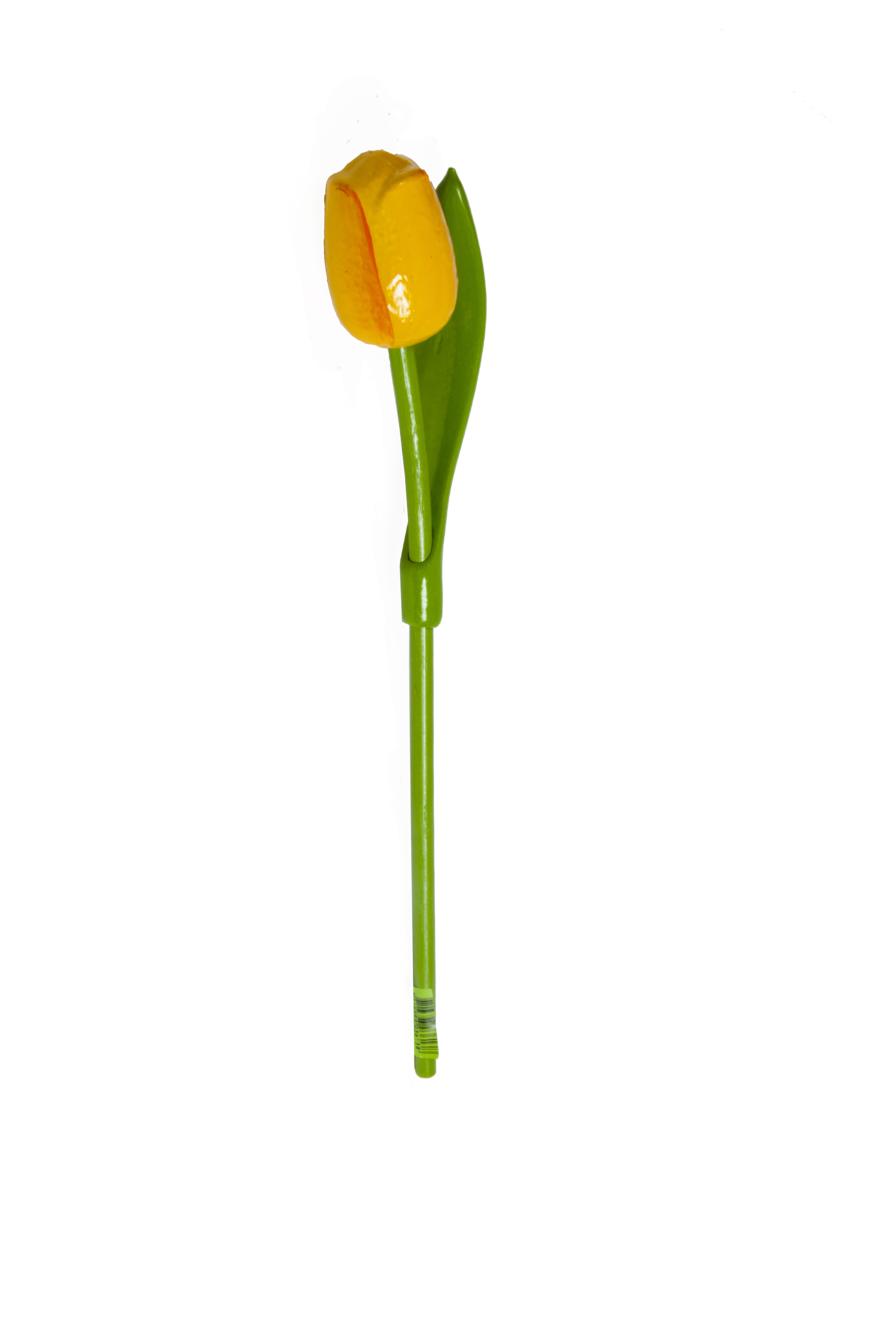 huelle1 Tulpe aus Holz gelb orange 05